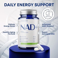 NAD SUPPLEMENT WITH NICOTINAMIDE RIBOSIDE, TRANS RESVERATROL  QUERCETIN