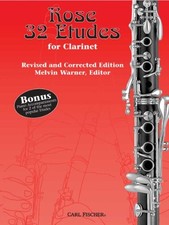 Rose 32 Etudes for Clarinet, Melvin Warner