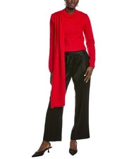 Endless Rose Scarf Wool-Blend Sweater Women's Red Xs
