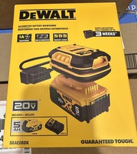 DeWALT DXAEOBDK 20V MAX XR Auto Battery Maintainer w/ 5AH Battery  Charger NEW 