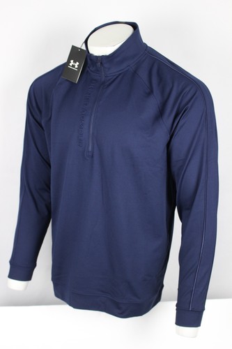 Under Armour Golf Men's Storm Midlayer Full Zip Midnight Navy Embossed 1383146