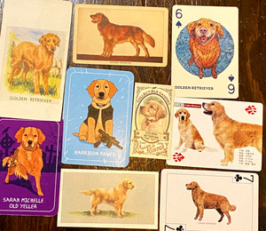 Vintage Dog Paper Collectibles - Golden Retriever