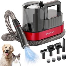 DOGCARE 6-in-1 Dog Modern Grooming Kit Cat  Dog Clippers Vacuum - Red/Black