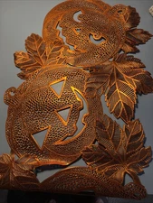 40” X 16” Jack O Lantern Table Runner Silicone/platic