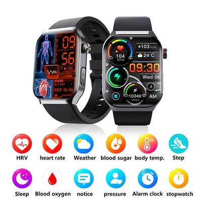 F700Pro Smart Watch ECG Heart Rate Sleep Monitor Sports Modes IP67Waterproof 5.3