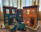 Vintage Fisher Price Little People Sesame Street Neighborhood Playset Lot 1980s