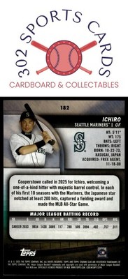 2025 Stadium Club #182 Ichiro | eBay