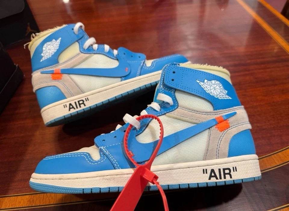 Talla 10 - Jordan 1 Retro OG x Off-White Alto UNC Foto 3 de 4