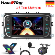 Autoradio 7" Android 12 GPS Navi RDS DAB WiFi FM 32G per Ford Focus Galaxy C-MAX