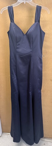 Morilee Madeline Gardener Women's 8 Navy Blue Dress Formal Evening Wedding Prom