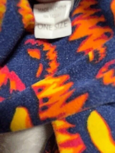 Leggings ajustados de yoga para mujer azul naranja estampado de Halloween frente plano talla única Foto 4 de 4