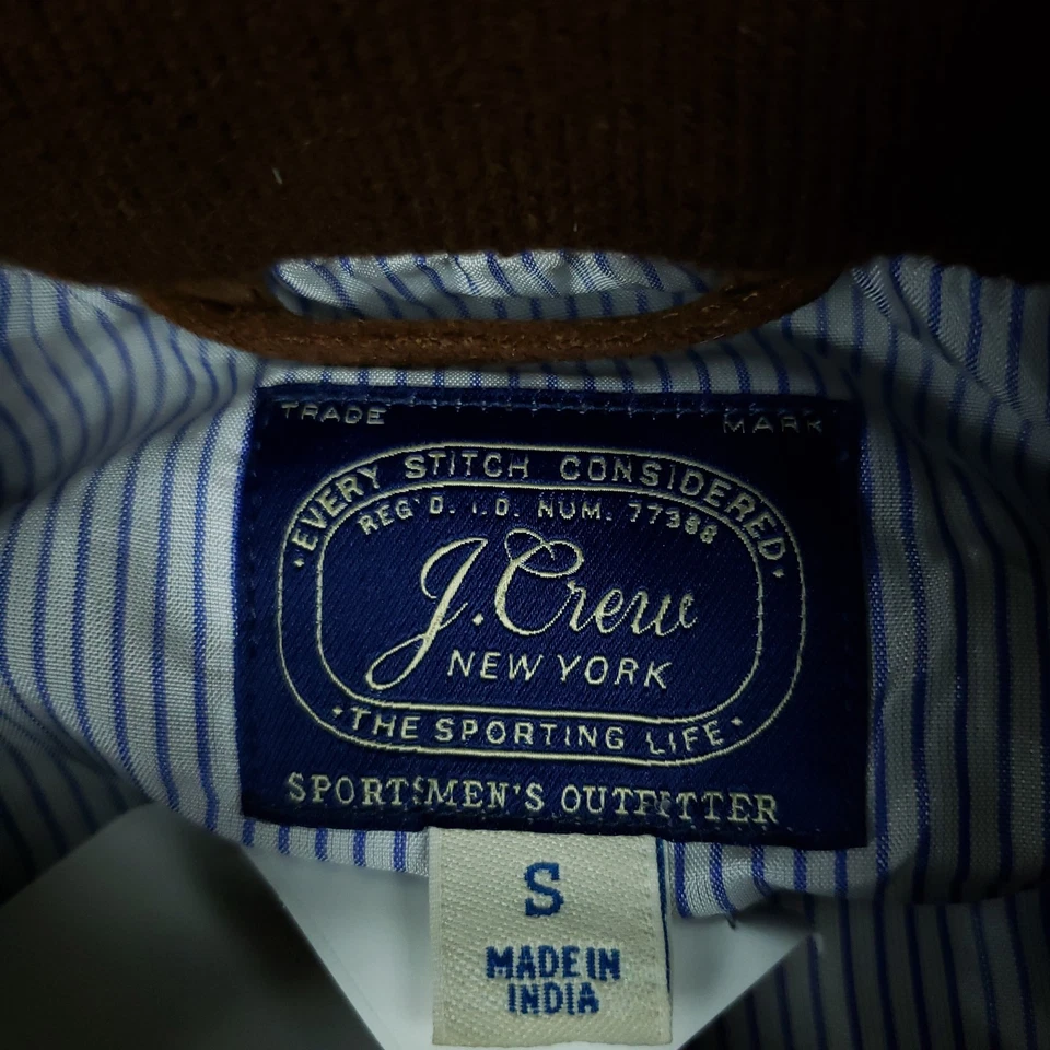 J. Crew Harrington Jacket In Italian Suede Men's S Aged Mahogany MSRP $898 - Image 4 of 4