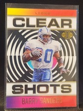 2021 Panini Illusions Football Barry Sanders Clear Shots #CS-14 Detroit Lions