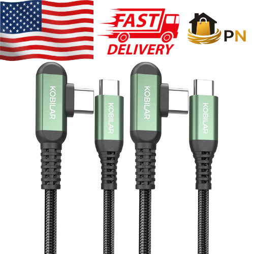 Right-Angle USB-C Cable 2-Pack