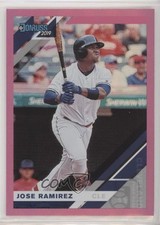 2019 Panini Donruss Holo Pink Jose Ramirez #55 02v3