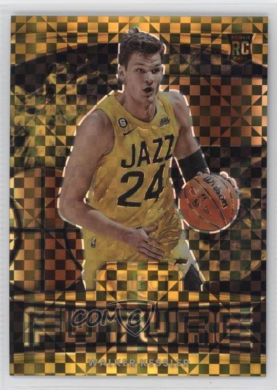 2022-23 Panini Select Select Future Gold Prizm 9/10 Walker Kessler #6 4k8