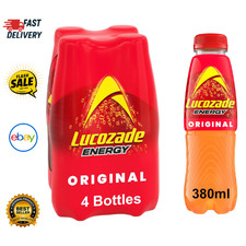 Lucozade Energy Original 380ml (Pack of 4)