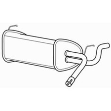 Rear Exhaust Silencer Back Box for Vauxhall Astra GTC CDTi 165 2.0 (2011-2015)