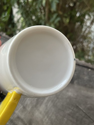 Yellow electric guitar handle porcelain musical note coffee cup 12Oz Rock N Roll - Picture 8 of 8
