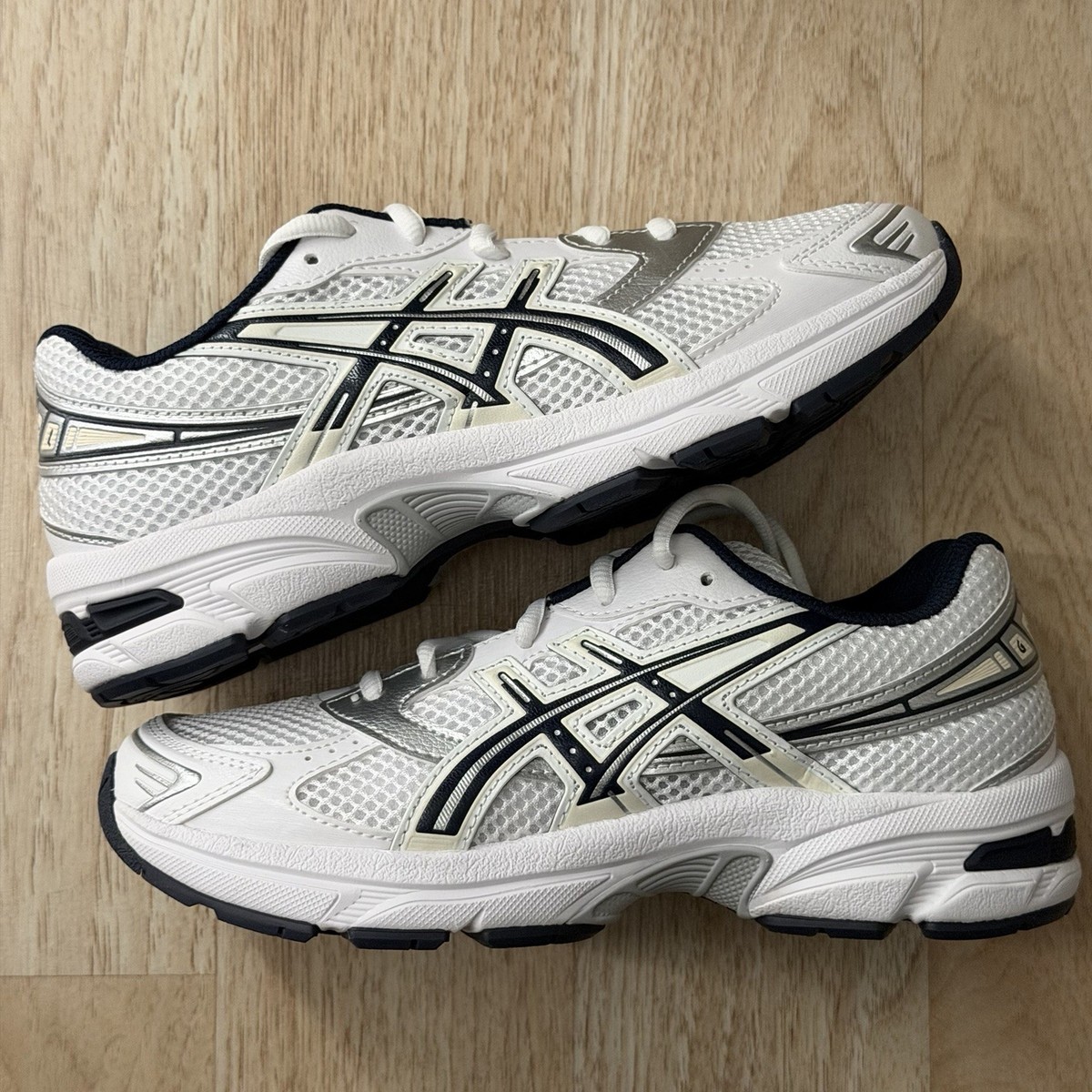 Size 5Y/6.5W - ASICS Gel-1130 White Midnight (GS) 1204A163-101
