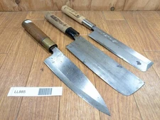 Japanese Chef's Kitchen Knife Set 3 Piece USUBA DEBA NAKIRI from Japan LL885
