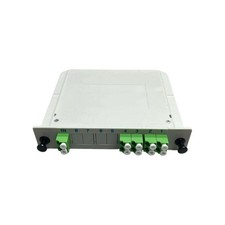 2x8 PLC Fiber Splitter LC APC Duplex Low Loss ABS Box FTTH Chassis Module Networ