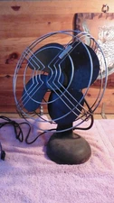 Vintage KM Knapp Monarch Jack Frost Electric Oscillating 13" Fan WORKS