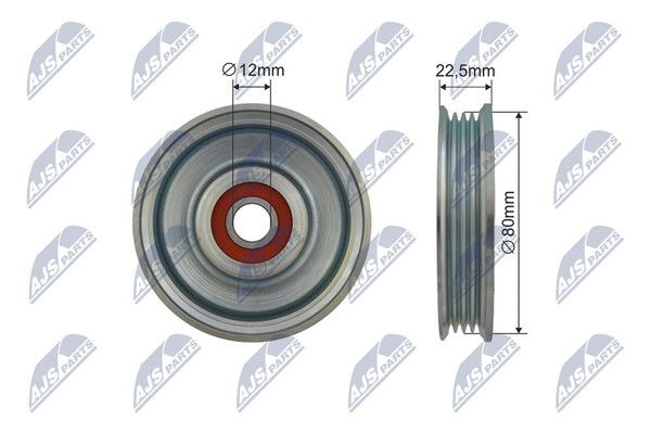 Nty Spannrolle Keilrippenriemen RNK-NS-043 Metall FüR Nissan Navara NP300 D40 3-image
