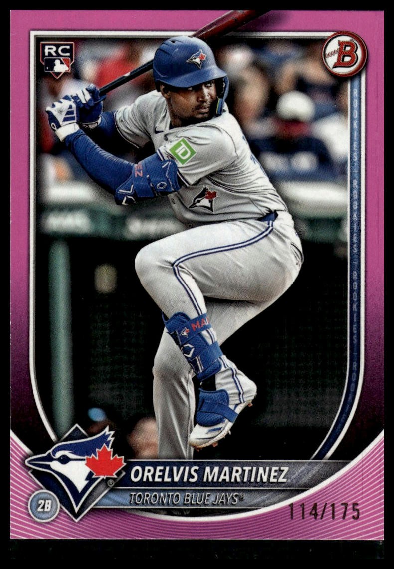 2025 Bowman #75 Orelvis Martinez Pink #/175 Rookie SN,RC