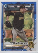 2021 Bowman Chrome Draft Sapphire Edition Jackson Wolf #BDC-141 xb2