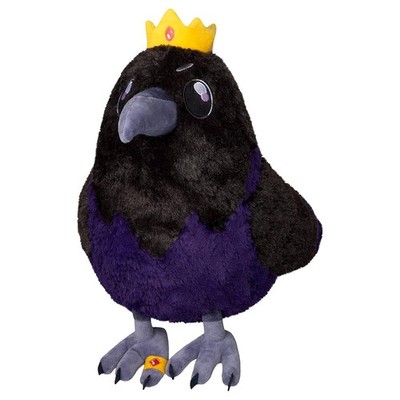 Mini zerdrückbarer König Rabe Plüsch - süßes Gothic Sammlerstück weiches Plüschtier