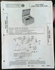 Original 1956 SAMS PHOTOFACT 333-10 Philco Models D-1337, D-1339, D-1344, D-1346