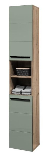 Hochschrank Badezimmerschrank Badschrank 30 Cm Breit BadmöBel Badregal Schrank-image