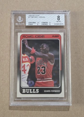1988-99 Fleer #17 Michael Jordan BGS 8