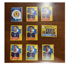 2026 Panini FIFA World Cup Scotland Lot of 9 Gold Stickers 