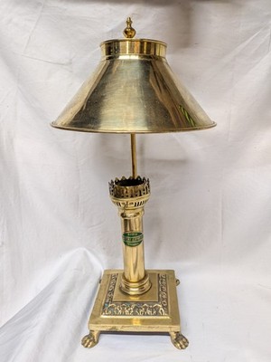 Vintage Messing Orient Express elektrisch verstellbare Nachbau Gaslampe 2,1 kg