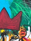 Original Signed Mixed Media 16x20 Lion Graffiti Style Canvas Art Painting OOAK — photo 6