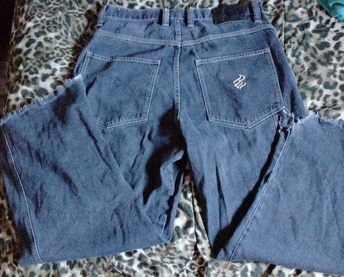 【90's】ROCAWEAR Super-Wide Denim Pants Vintage 90s Y2K Rocawear Denim Parachute Pants 40x34 Baggy Wide