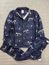 Cat  Jack Boys Small 6/7 Christmas Santa Sleigh Long Sleeve Flannel Pajama Set