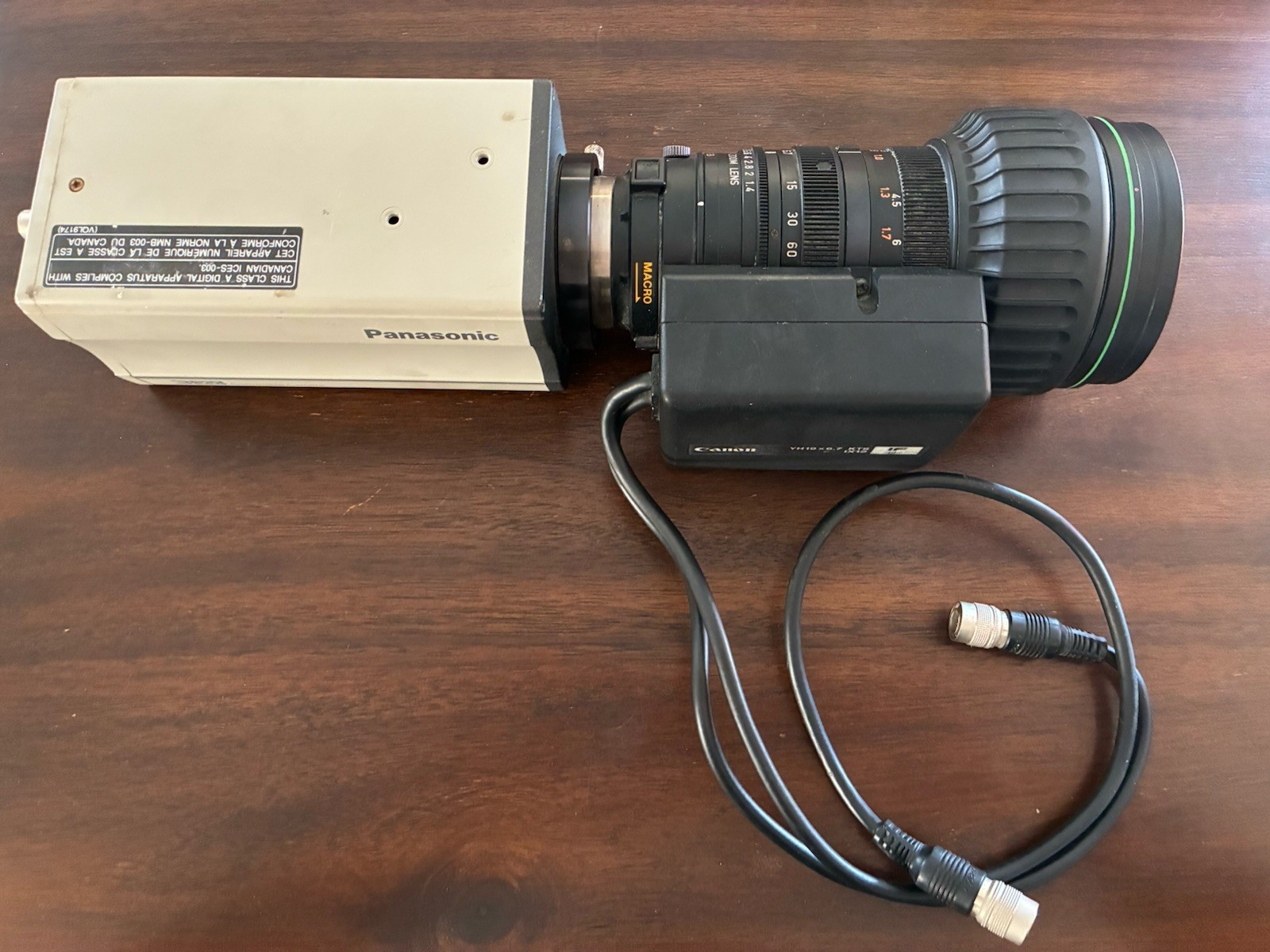 Panasonic AW-E600P Professional Camera w/ Canon BCTV Zoom Lens 19x SDI