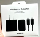 Samsung Charger 45W Adapter w/  USB-C Cable Super Fast Charging 2.0 New Original