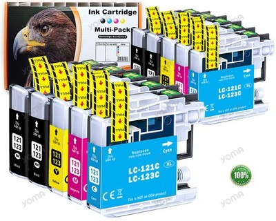LC 123 XL Patronen Kompatibel mit Brother MFC-J 4410 4510 470 DW DCP-J4110W