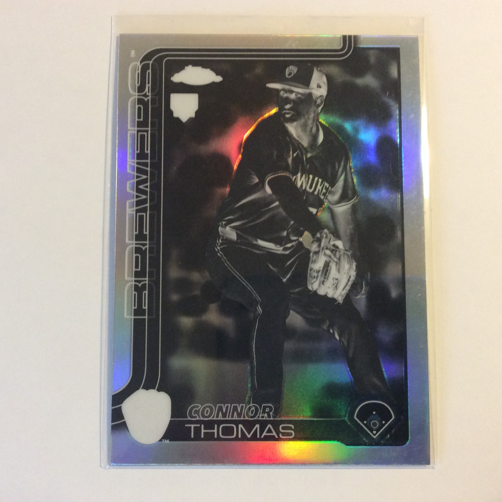 2025 Topps Chrome Update Series - Connor Thomas #USC192 Negative Refractor (RC)