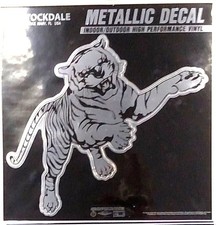 Jackson State University Tigers 6 Inch Decal Sticker, Metallic Chrome Shimmer...