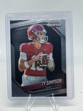2025 Panini Prizm Black Ty Simpson -  Silver Prizm