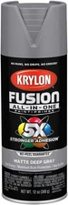 NEW - 6 PACK KRYLON FUSION MATTE DEEP GRAY SPRAY PAINT CANS 2914 FREE SHIPPING