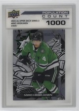 2025 Upper Deck Series 2 Population Count 1000 /1000 Miro Heiskanen #PC-54 0p7l