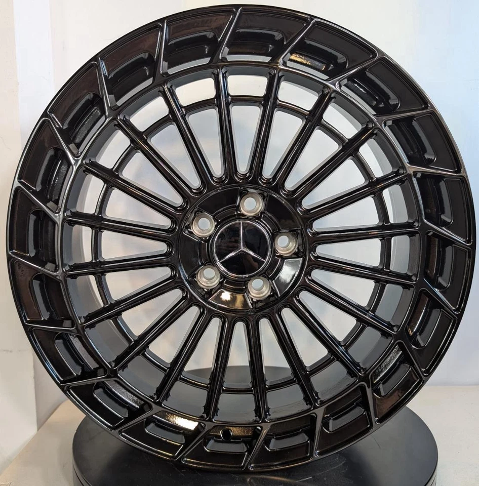 20” Black Wheels Rims Fits Mercedes Benz E350 S550 S450 S560 SL500 AMG - Image 3 of 4