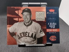 2006 Fleer Bob Feller #DEC-BF ⚾Game Used Pants ⚾ Cleveland Indians 