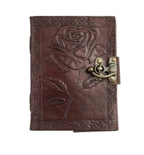 Tuzech Leather Journal Writing Notebook - Handmade Leather Bound Vintage